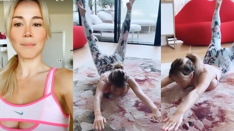 Diletta Leotta si allena facendo il "galeone"