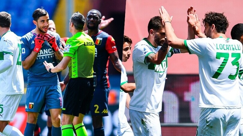 Il Genoa protesta, il Sassuolo vince: Raspadori-Berardi show
