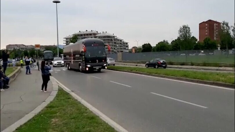 Juve-Milan, arriva il pullman rossonero