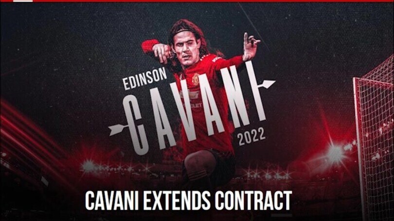 Manchester United, ufficiale il rinnovo di Cavani