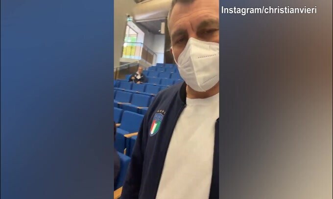 Coverciano, Vieri con gli amici Matri e De Rossi