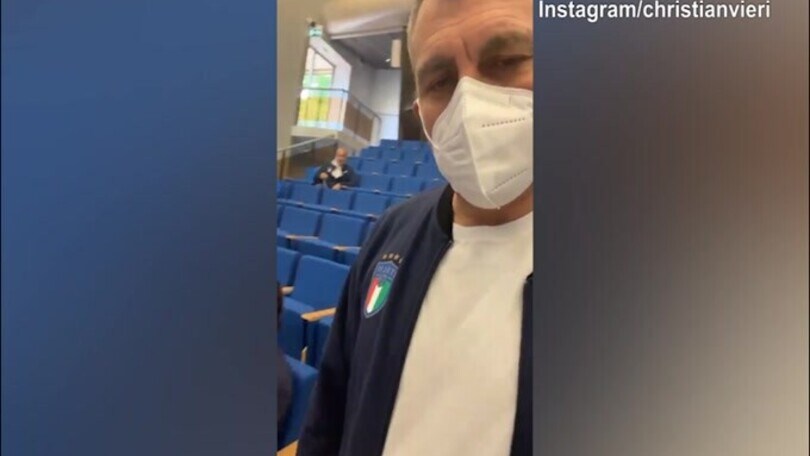 Coverciano, Vieri con gli amici Matri e De Rossi