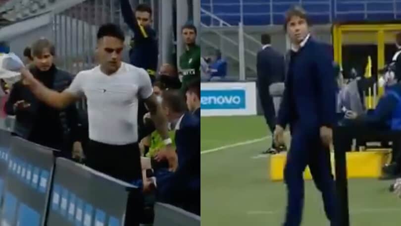 Tensione tra Lautaro e Conte, il video inedito