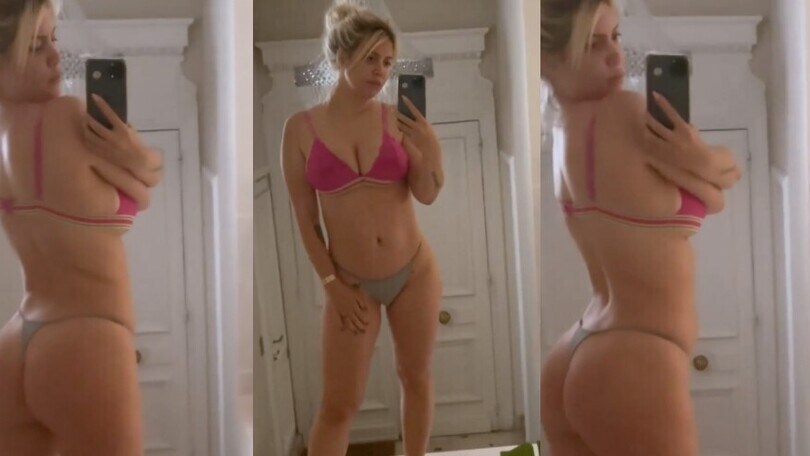 Wanda Nara e il video in bikini che scatena i social