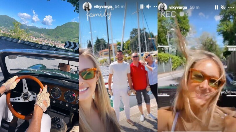 Viky Varga e Pellè: sfida "a tutto gas" sul Lago di Como