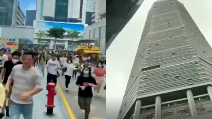 Shenzen, oscilla un grattacielo di 73 piani: folla in fuga!