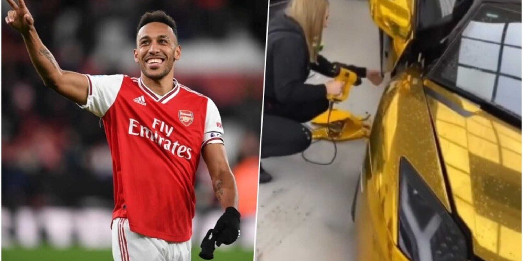 Aubameyang, troppo oro nella sua Lamborghini Aventador e... la cambia di nuovo