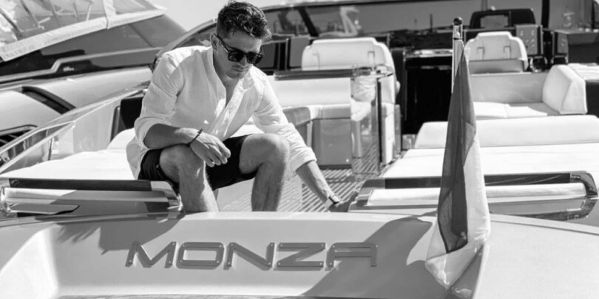 GP Monaco, c'è "Monza" al porto di Montecarlo: è lo yatch di Leclerc