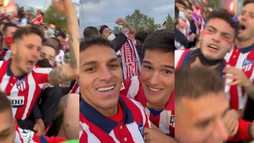 Atletico Madrid, si scatena la festa con i tifosi!