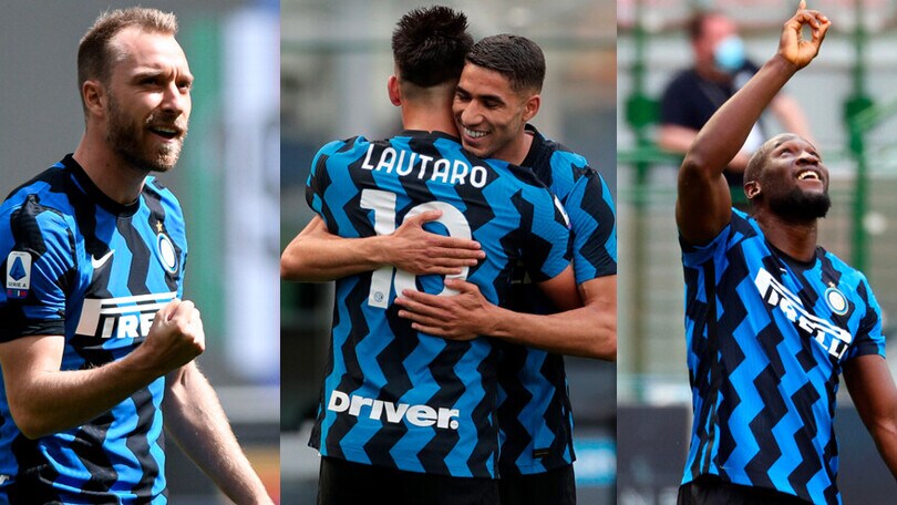 Straripante Inter, 5-1 all'Udinese: gol per Eriksen e la "LuLa"