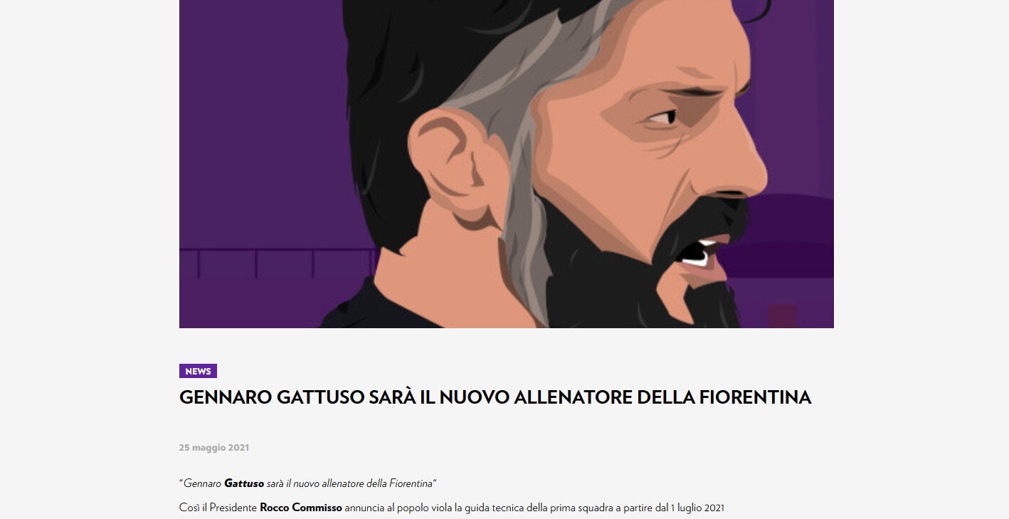 Ufficiale, Fiorentina: Gattuso è il nuovo tecnico