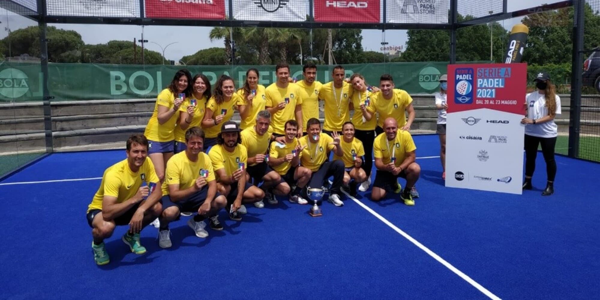 Padel, l'Aniene per la settima volta Campione d'Italia