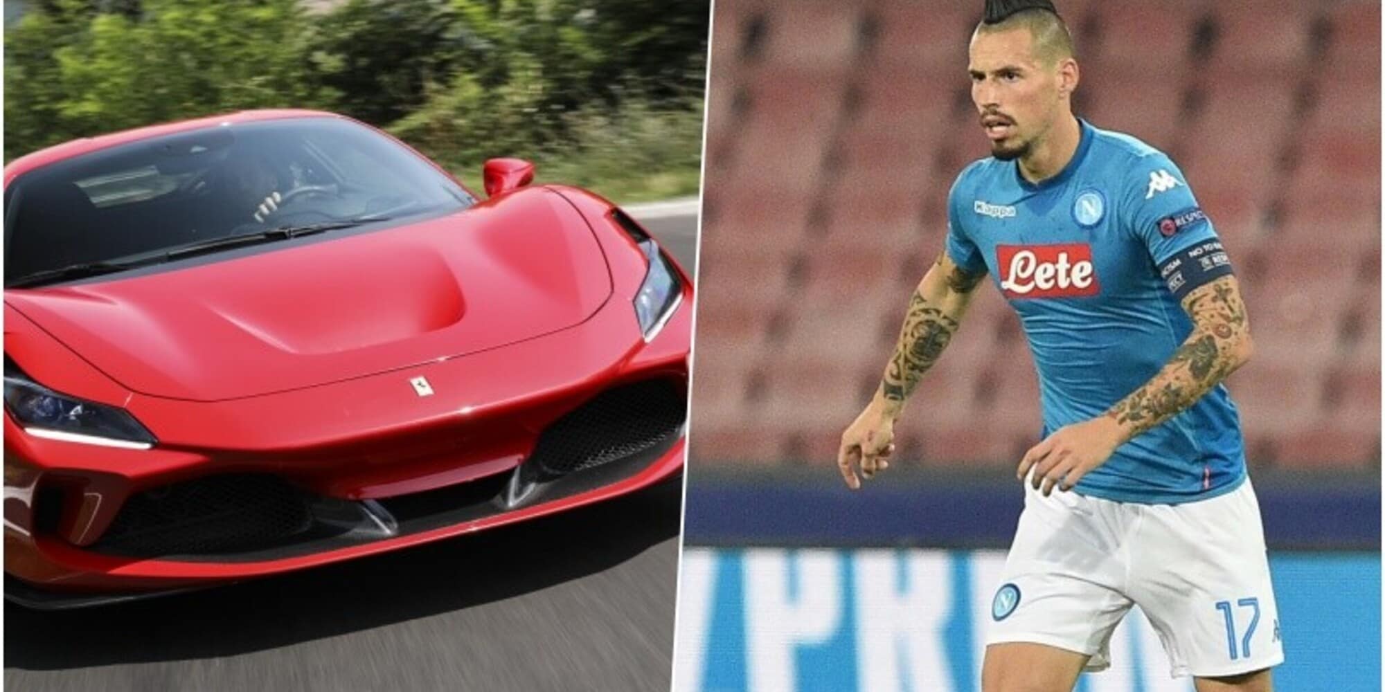 Hamsik, l'ex Napoli innamorato della sua Ferrari