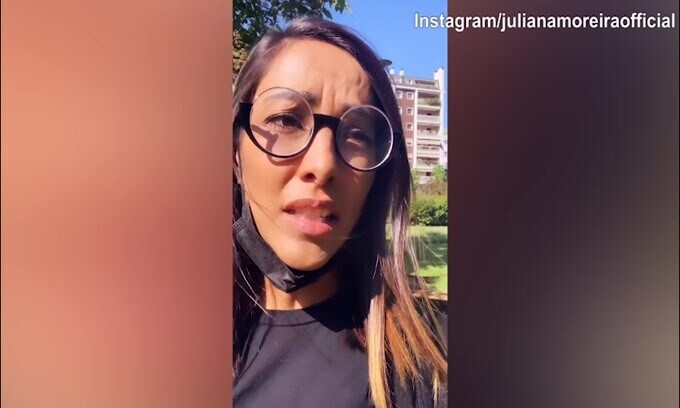 Juliana Moreira derubata, lei si sfoga: "Bas****i di me**a"