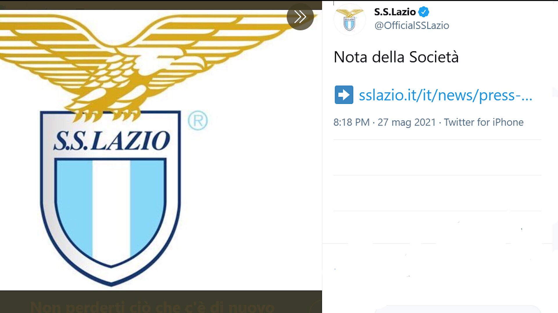 Lazio, addio ad Inzaghi: "Rispettiamo il suo ripensamento"