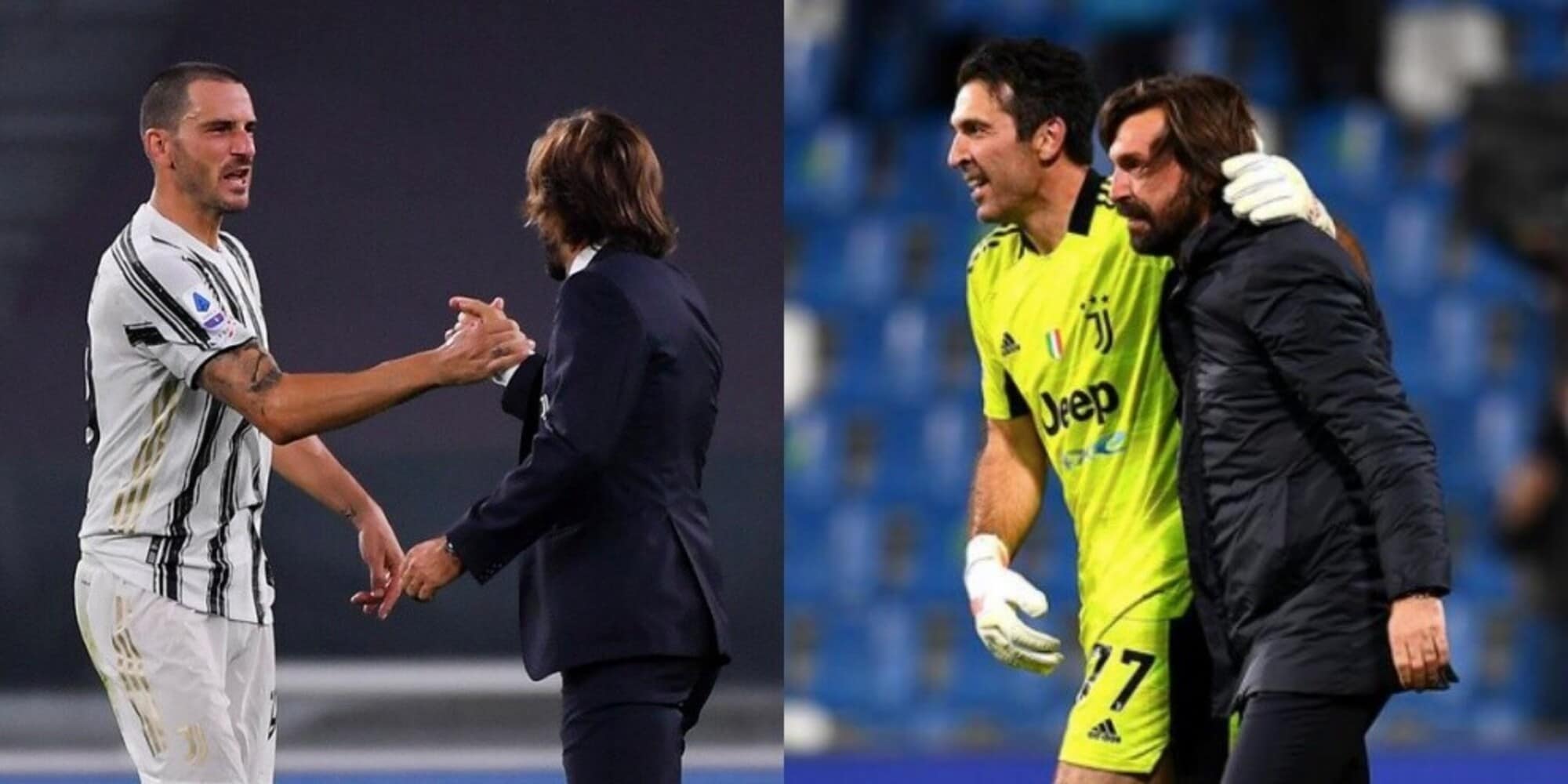 Juve, Bonucci e Buffon salutano Pirlo: "È stato un onore"