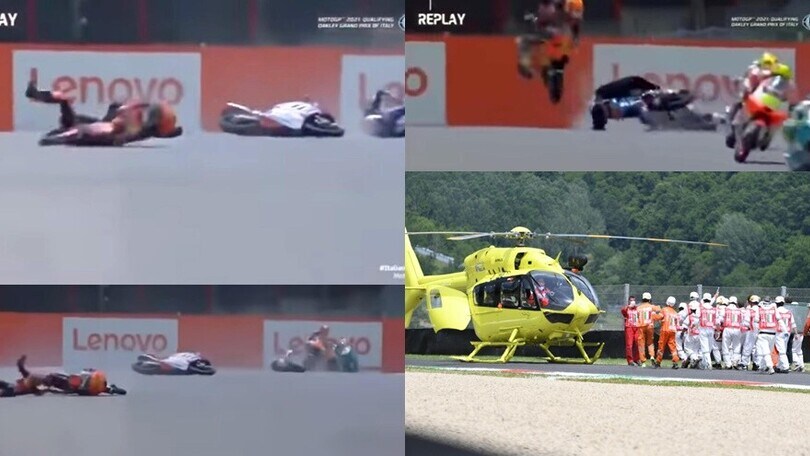 Mugello, le immagini del terribile incidente di Dupasquier
