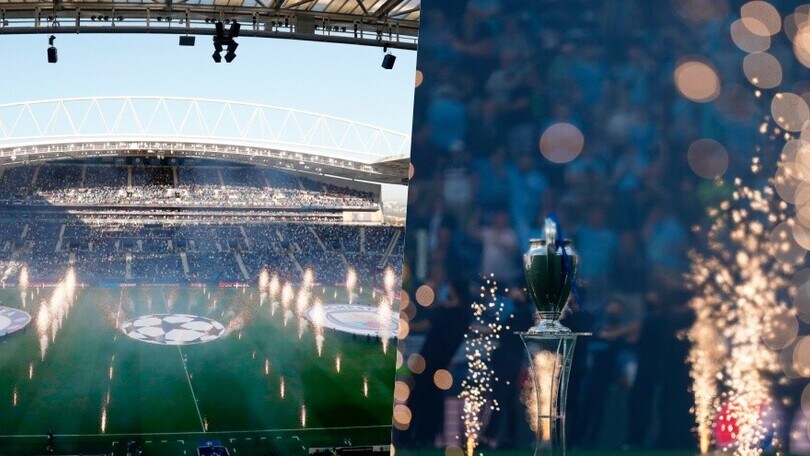 Finale Champions, fuochi d'artificio prima di City-Chelsea