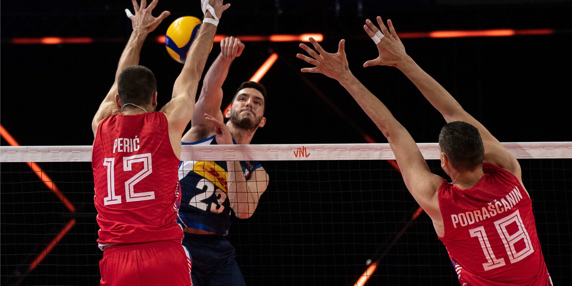 VNL: gli azzurri lottano ma si arrendono alla Serbia