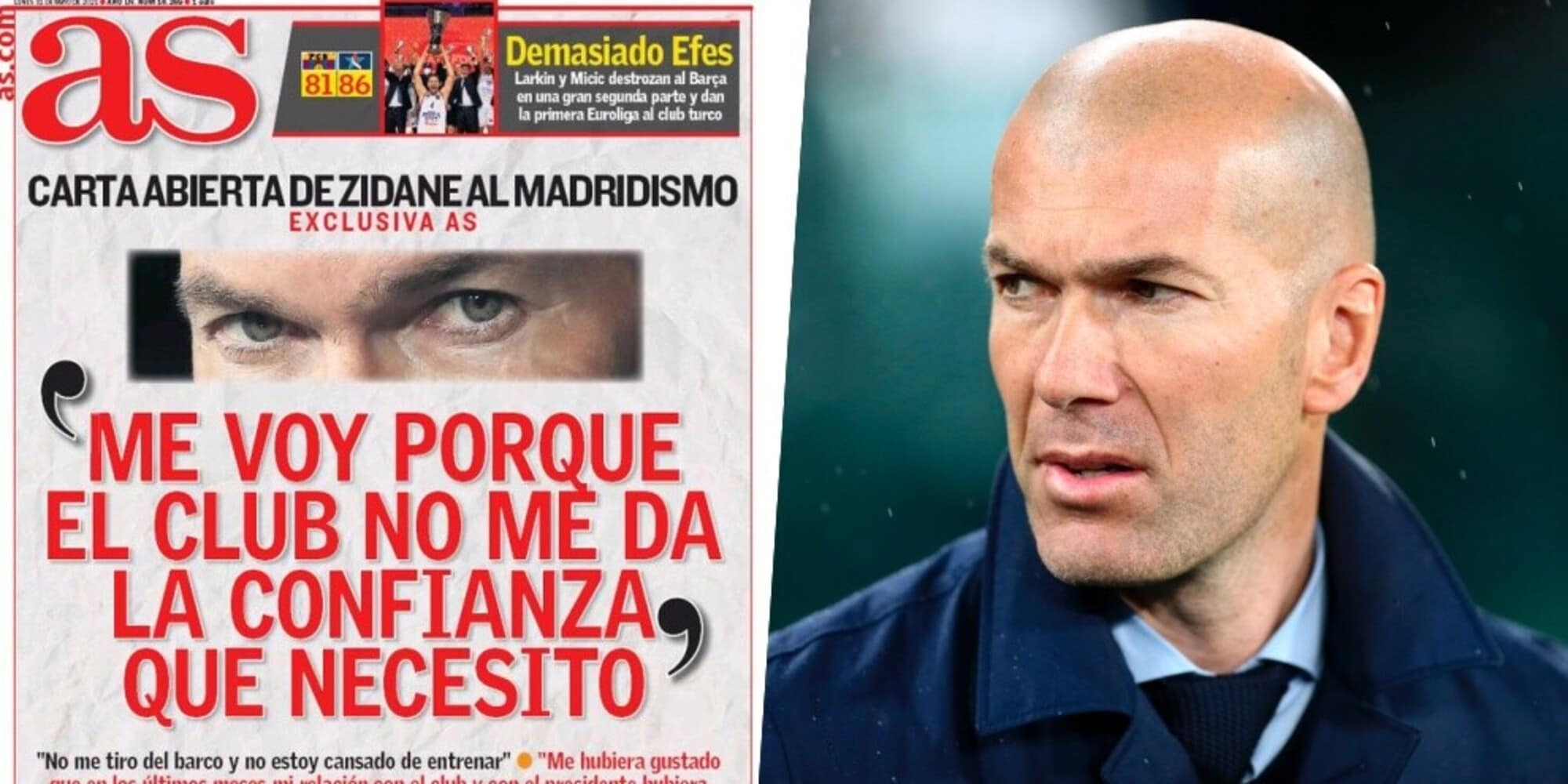 Real Madrid, Zidane spiega i motivi dell'addio con una lettera