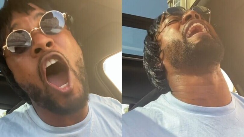 Evra show, diventa Liam Gallagher e sfotte i tifosi City VIDEO
