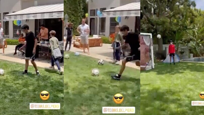 Tobias Del Piero e il tiro a giro come papà Alex