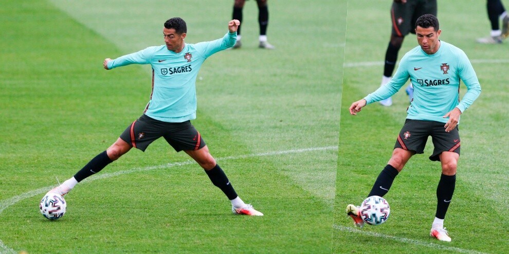 Cristiano Ronaldo dalla Juve al Portogallo: il suo allenamento