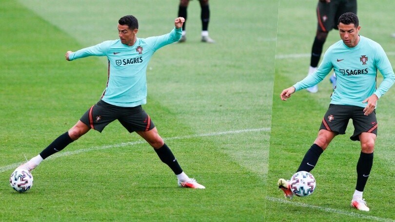 Cristiano Ronaldo dalla Juve al Portogallo: il suo allenamento