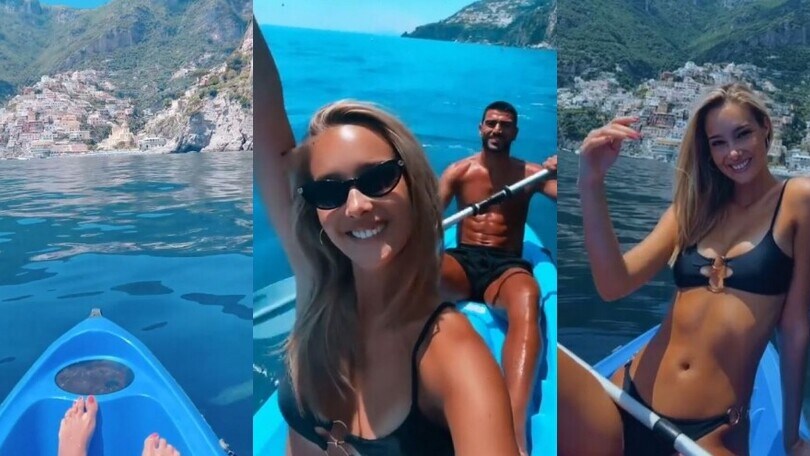 Viky Varga e Pellè a Positano: "Vivendo la bella vita"
