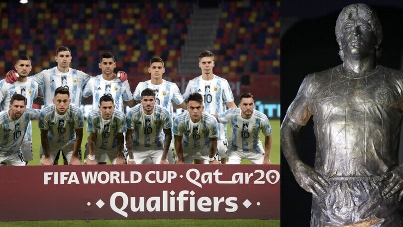 Maradona, straordinario omaggio dall’Argentina di Messi