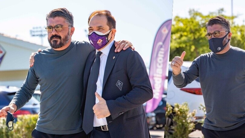 Gattuso sbarca nell'universo Fiorentina: visita al Centro Sportivo