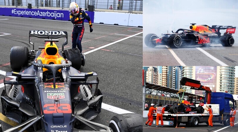 GP Azerbaijan interrotto per l'incidente di Verstappen