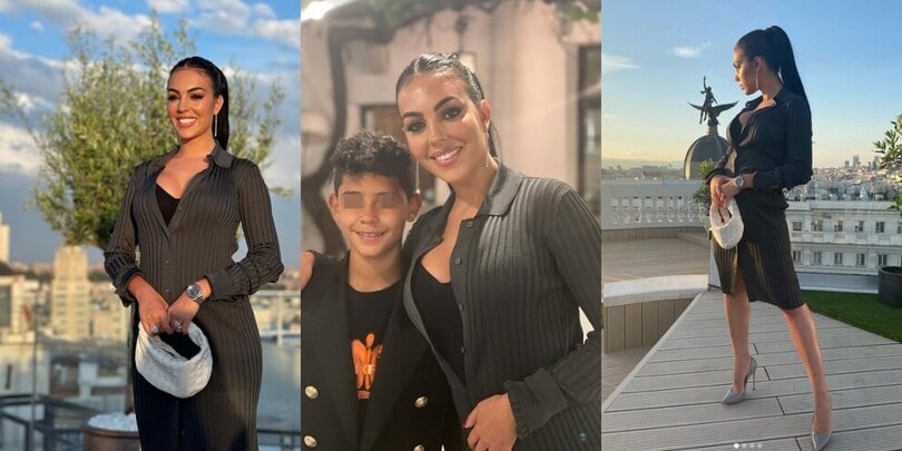 Georgina e Cristiano Jr presenti all'inaugurazione del nuovo hotel di Ronaldo