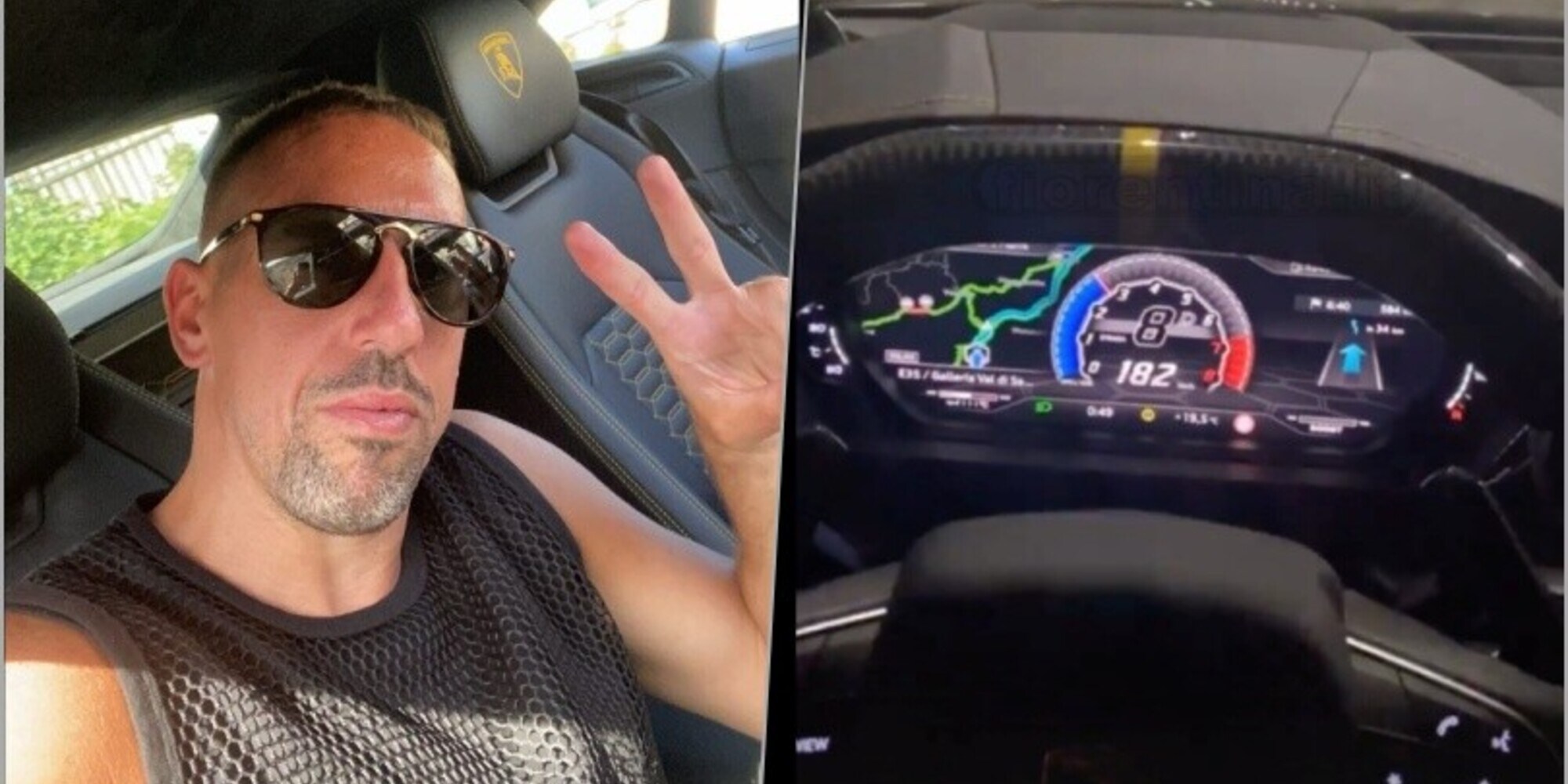 Ribery: con la Lambo da 400mila euro fino a Monaco, aspettando il sì di Gattuso
