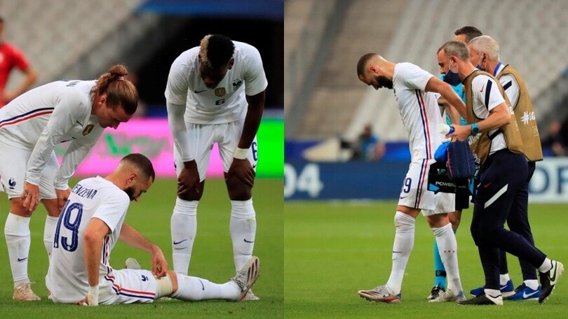 Choc Benzema, il francese in lacrime per un infortunio