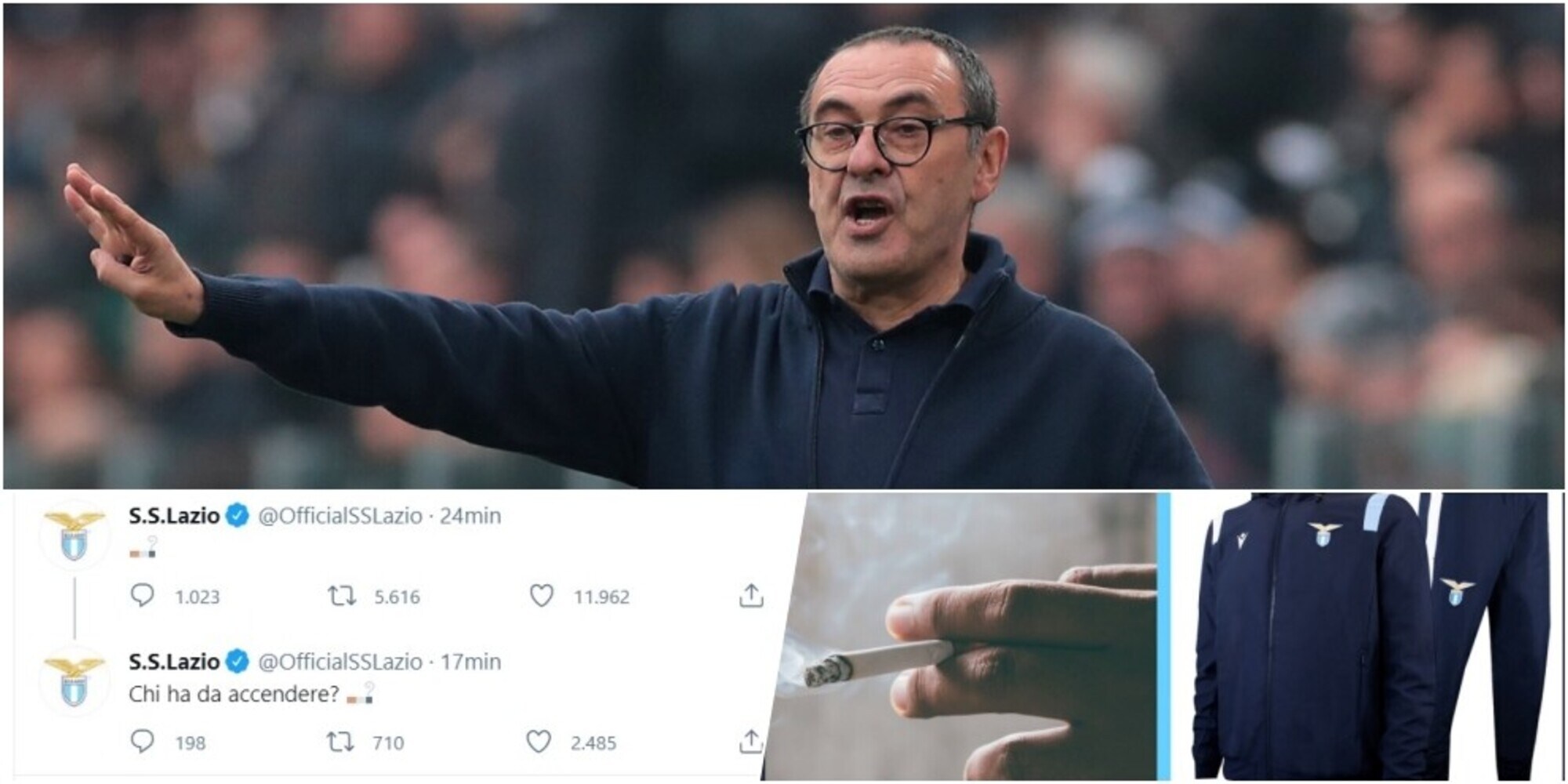 Lazio, Sarri ha firmato: gli indizi social