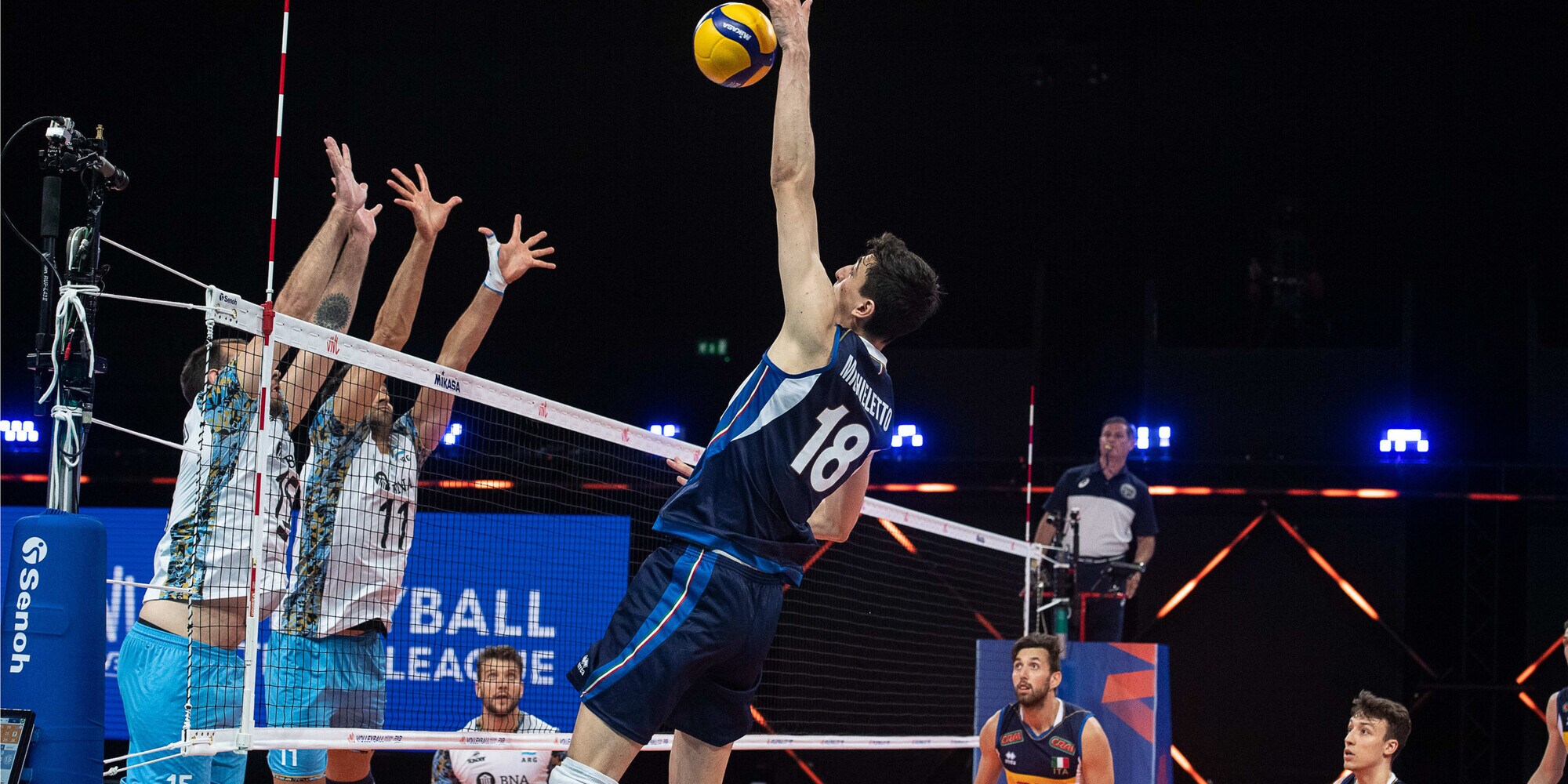 VNL: per l'Italia terzo centro contro l'Argentina