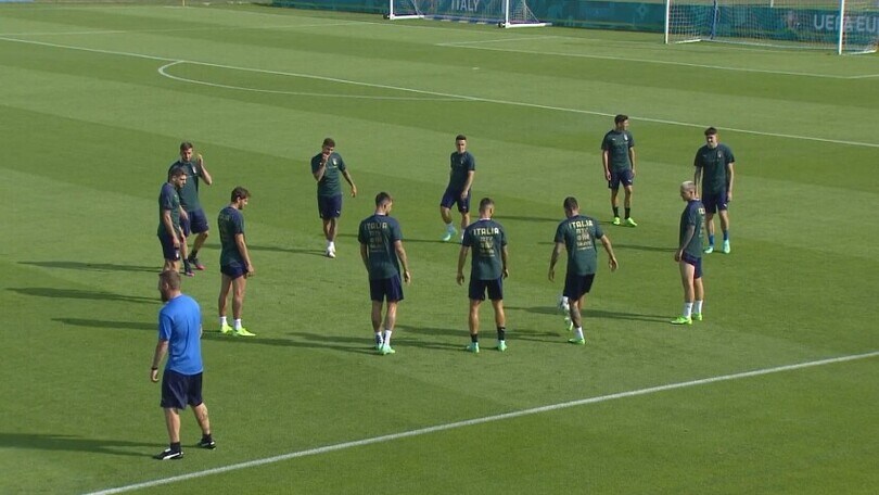 Penultimo allenamento per gli Azzurri a Coverciano