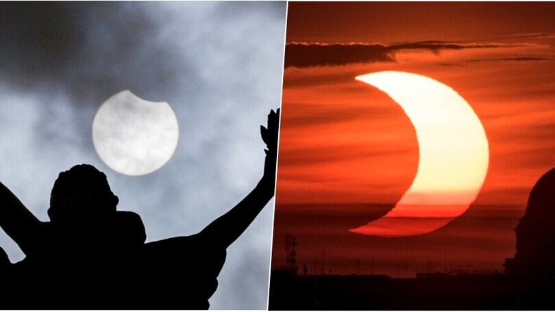 L'eclissi di Sole a Bruxelles e negli Stati Uniti: uno spettacolo