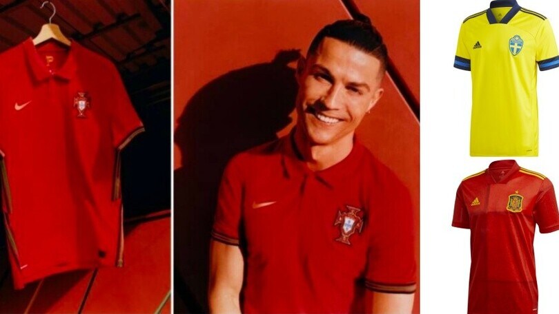 Euro 2020, le maglie: dal Portogallo di Ronaldo alla Spagna di Morata