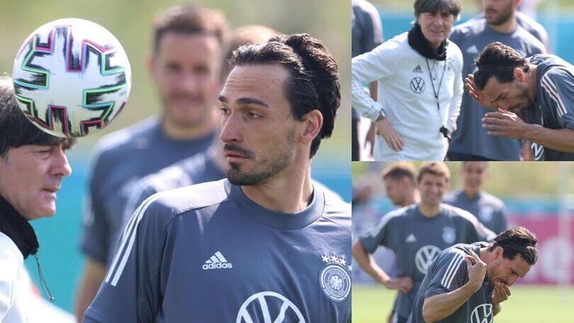 Germania, pallonata in faccia per Hummels! E gli altri se la ridono