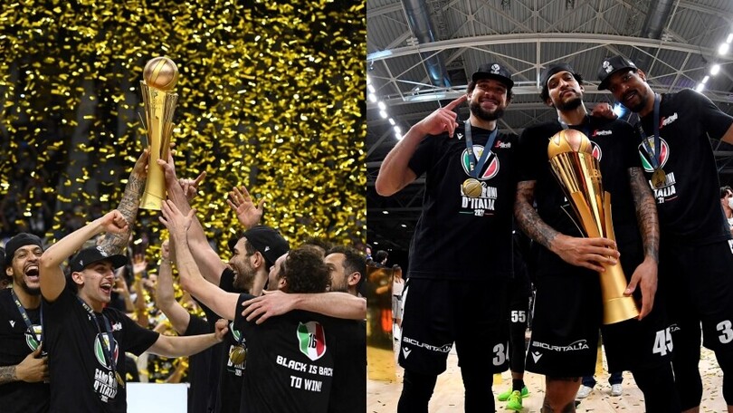 La Virtus Bologna festeggia il suo 16° Scudetto