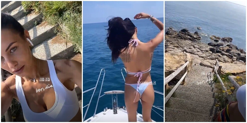 Carolina Stramare, il buongiorno ai suoi fan. Che panorama!