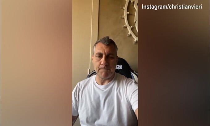 Vieri e il messaggio per Eriksen: "Chris, un abbraccio"