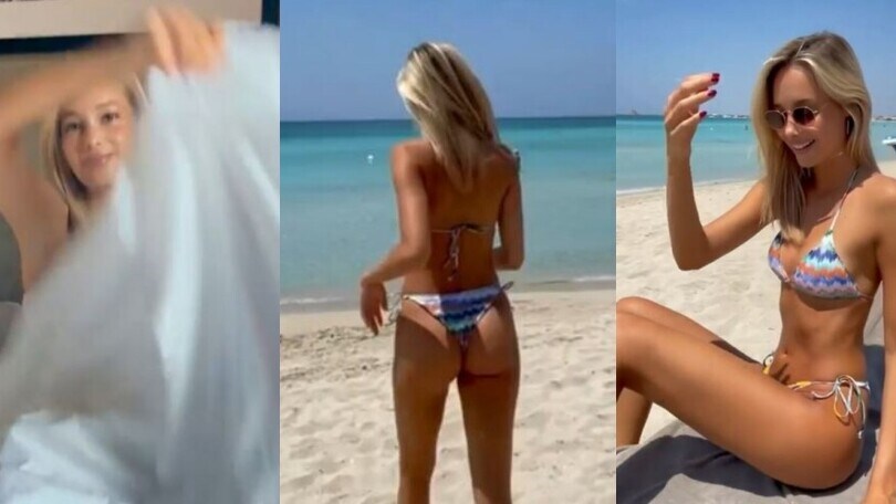 Lady Pellè, vacanza da favola in Salento