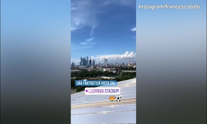 Totti, che visuale dal Luzniki