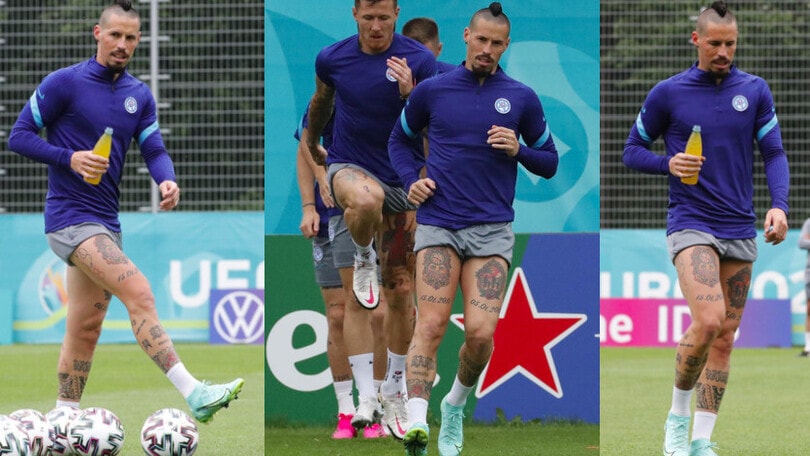 Euro2020, Hamsik si allena per il debutto della sua Slovacchia