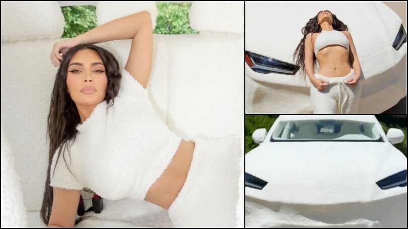 Kim Kardashian e la sua Lamborghini Urus impellicciata