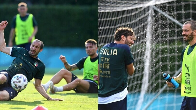 Euro2020, Chiellini è insuperabile. Bonucci stuzzica Locatelli