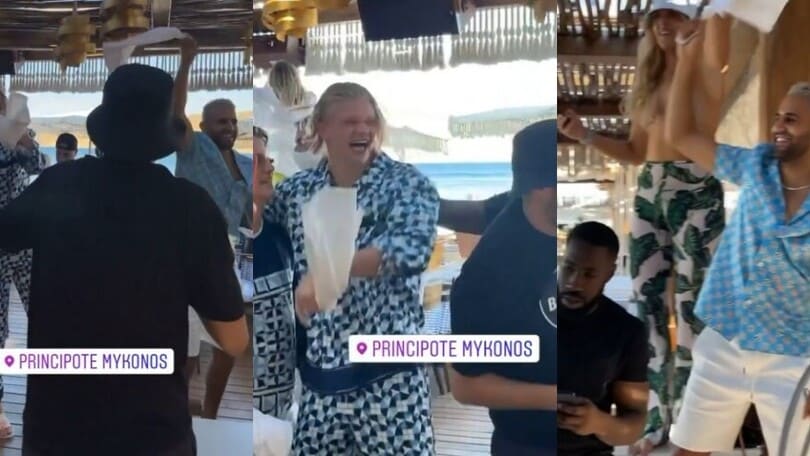 Haaland e Mahrez in vacanza insieme a Mykonos: ma che festa!
